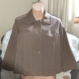 "George" cropped poncho blazer